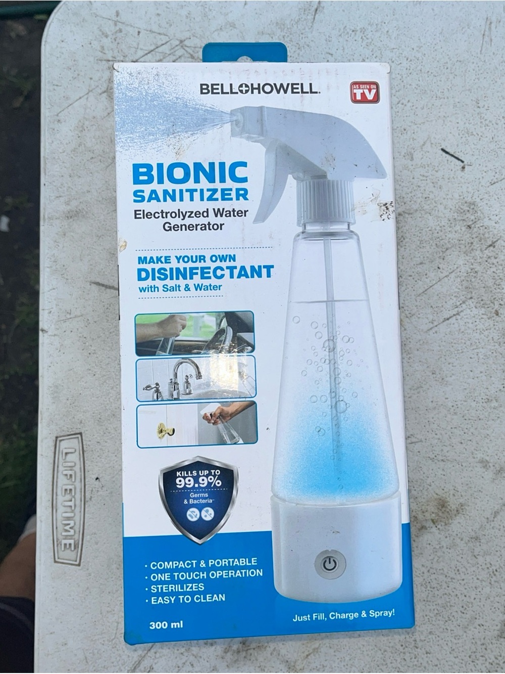 BELLOHOWELL Bionic Sanitizer Electrolyzed Water Generator - White & Blue
